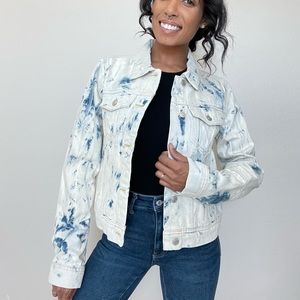 Free People Tye Dye Denim Jacket